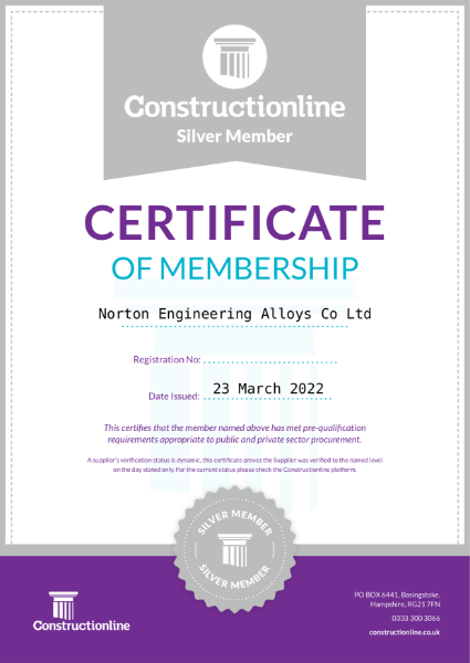 Silver Constructionline Certificate