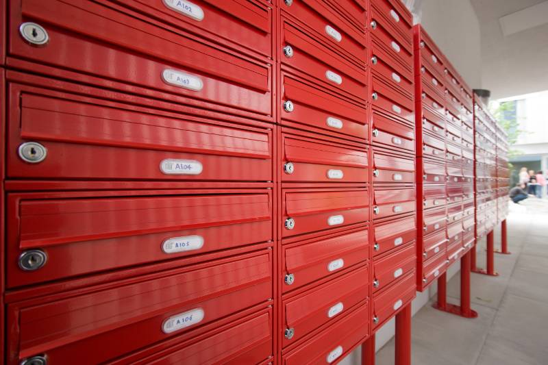 COM 2 Lateral - Steel Door Mailbox - Com2 Aluminium Lateral Mailbox