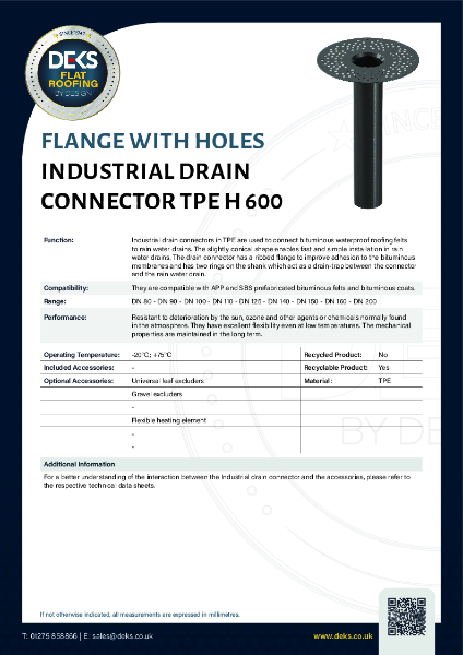 Industrial  Roof Drain - TPE