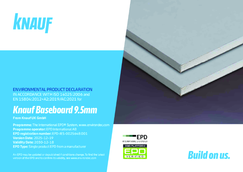 Knauf Baseboard 9.5mm EPD