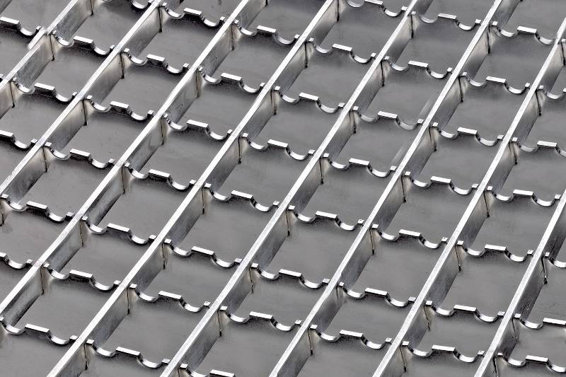 Steel Gratings - Serrated Anti-slip Flooring  - Open Floor Small Mesh Pedestrian Grating