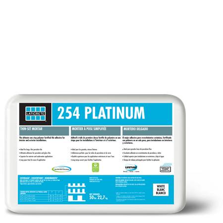 254 Platinum  - Polymer Fortified Thinset Adhesive 