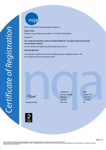 ISO 9001:2015 Certificate