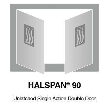 HALSPAN® 90 Fire Rated Interior Grade Door Blanks - Unlatched Single Acting Double Doors