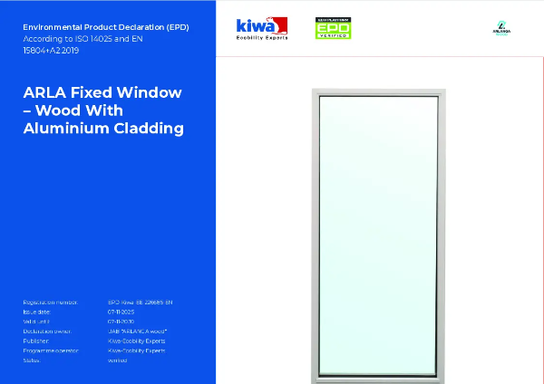 Environmental Product Declaration (EPD) - Fixed Window (Vision Series ...
