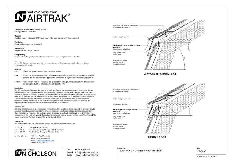 AIRTRAK CP Technical Data Sheet