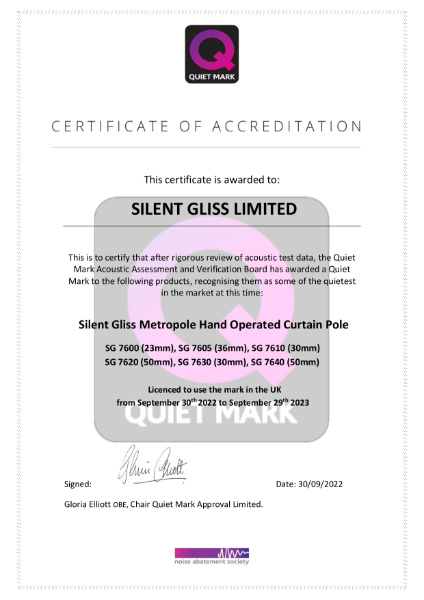 Quiet Mark Certification