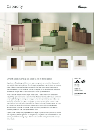Capacity Product brochure