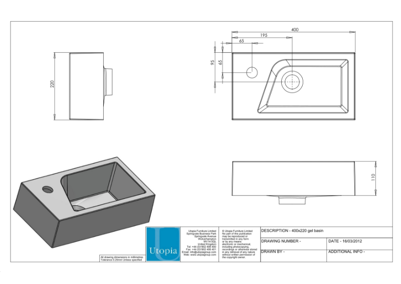 Qube Cloakroom basin