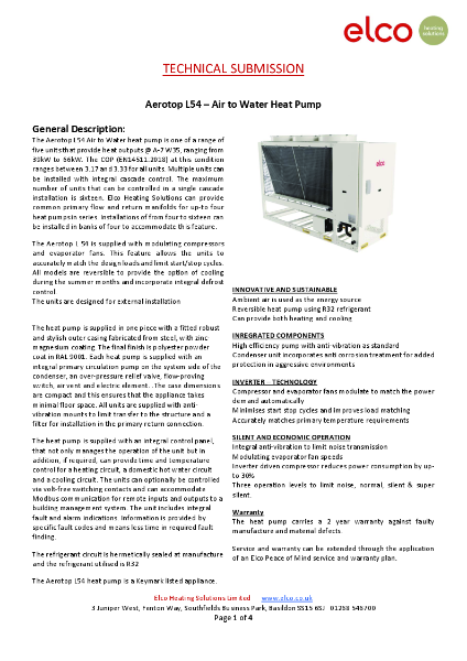 Technical Submission - Aerotop L54