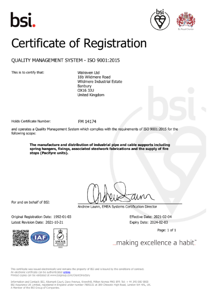 QUALITY MANAGEMENT SYSTEM - ISO 9001:2015