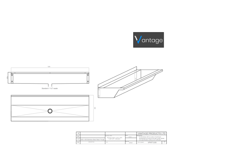 Drawing - VPWT1200 3D