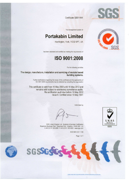BS EN ISO 9001 Certificate