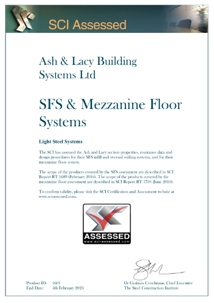 SCI Assessed - Steel Frame System