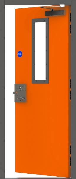 M2M3 single security external fire door 
