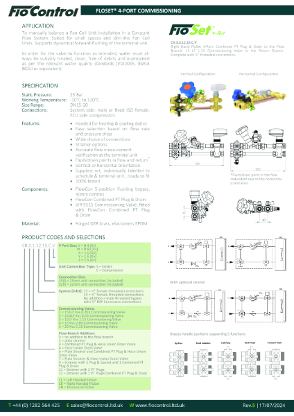 FloSet 4-Port Commissioning