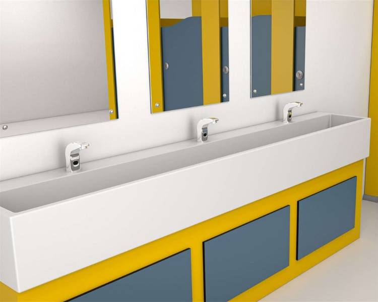 Washtrough for Schools (With Underpanels)