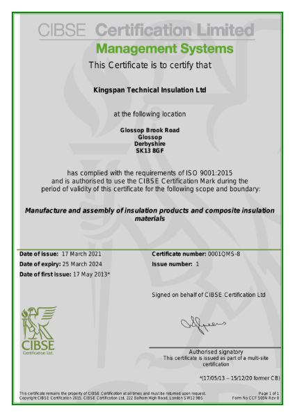 ISO 9001:2015 - Glossop