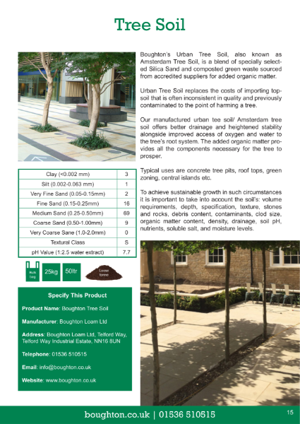 Urban Tree Soil Spec Sheet