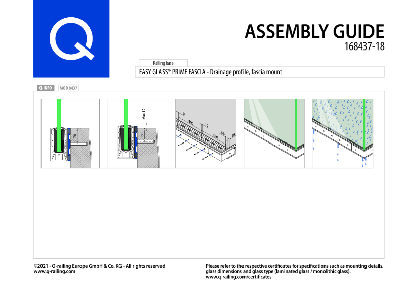 Easy Glass Prime Fascia - Drainage profile_EU_Manual