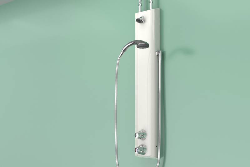 Dual Mode Ligature Resistant Shower Assembly with Dual Controls, VR Head and Detachable Hose & Handset (excl. ILTDU) - Secure ± Assisted Showering