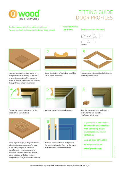 Qwood - Bolection Mould Fitting Guide