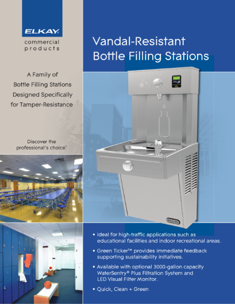 Vandal Resistant Bottle Filling Stations