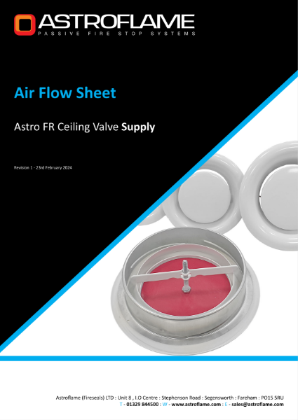 Astro FR Ceiling Valve (Supply - Air Flow)