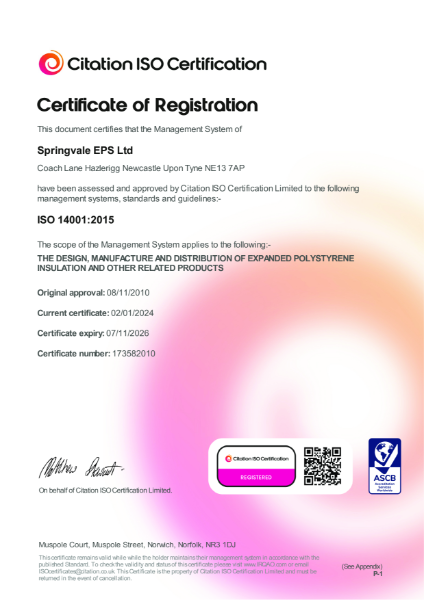 SPRINGVALE EPS LTD - ISO 14001:2015