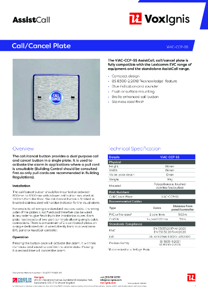 ViAC-CCP-SS Datasheet