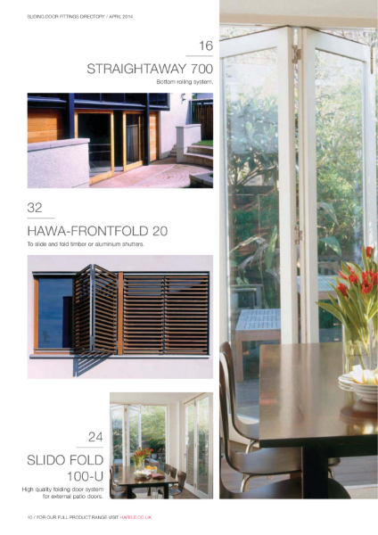 External Sliding and Folding Door Gear