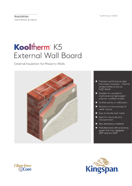 Kooltherm K5 External Wall Board - 06/23