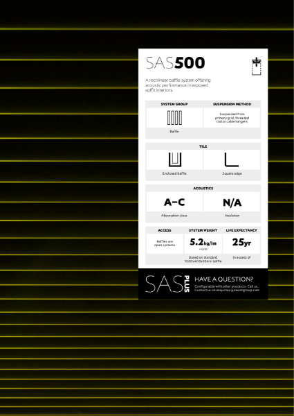 Acoustic Baffle Ceiling Range