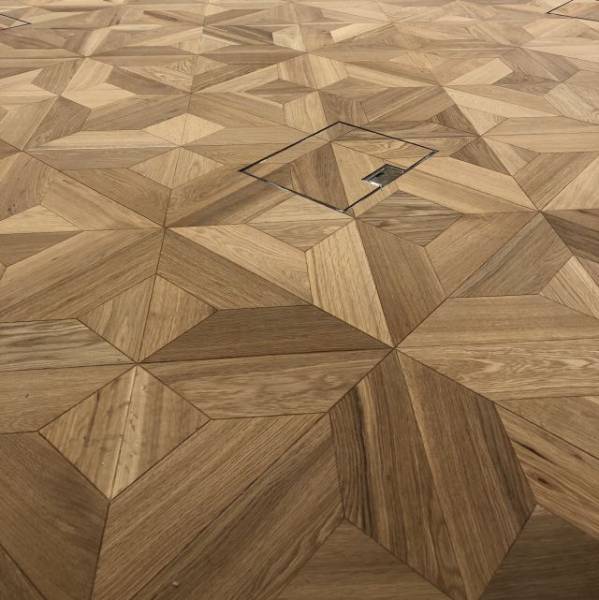 Art Deco Oak Parquet Panels