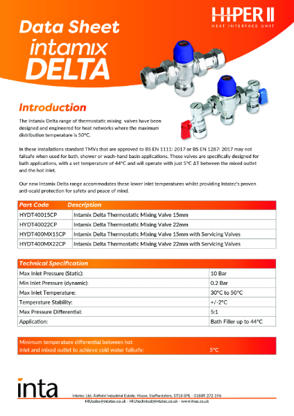 Intamix Delta - Data Sheet