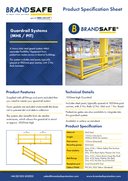 Guardrail (MHE - PIT) - Brandsafe Spec Sheet