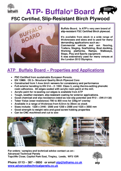 Plywood - Buffalo Board - Birch Plywood
