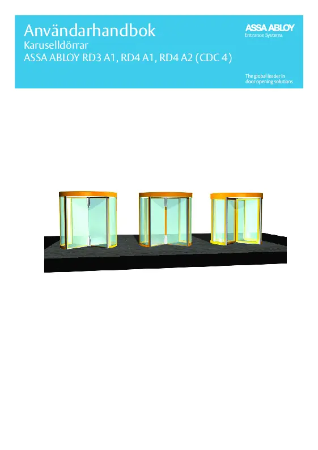 Karuselldörrar ASSA ABLOY RD3 A1, RD4 A1, RD4 A2 (CDC 4)