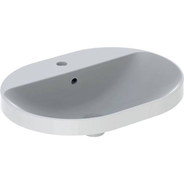 VariForm Countertop Washbasin, Elliptic, with Tap Hole Bench
