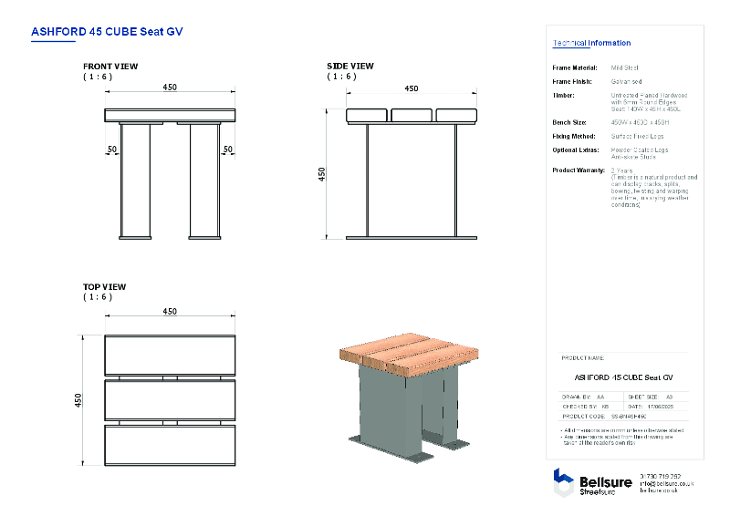 Ashford Cube Datasheet