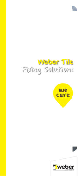 Weber Tile Fixing Solutions