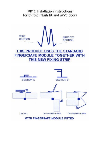 Fingersafe® MK1C Fitting Instructions