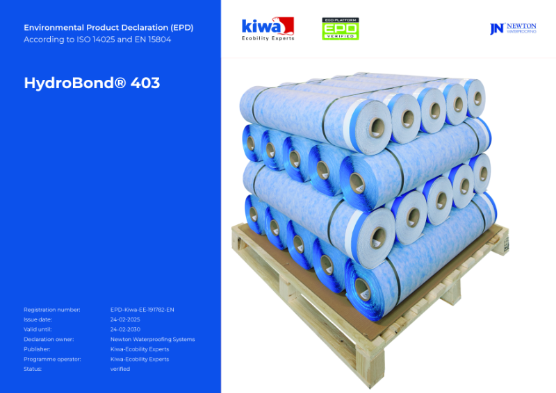 Newton HydroBond 403 – Environmental Product Declaration (EPD)