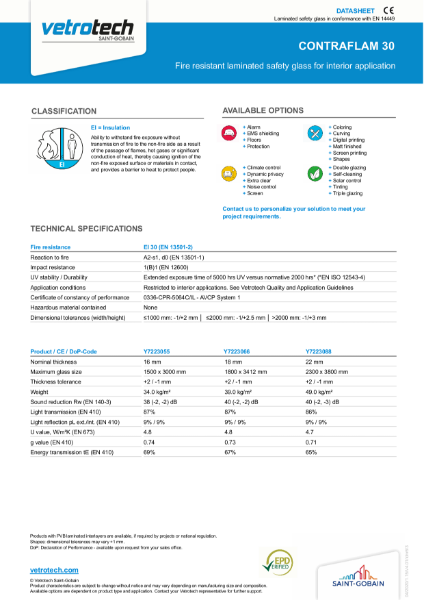 001. Contraflam Datasheets