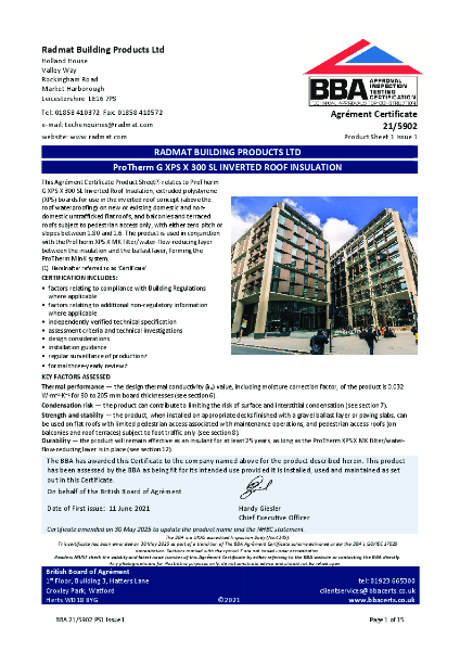 BBA Agrément Certificate