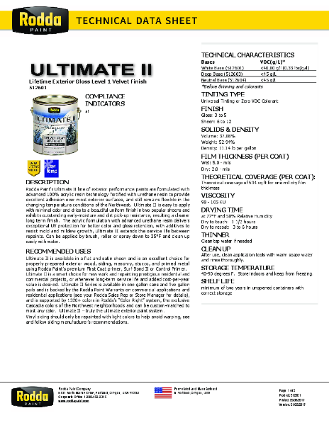 Rodda TDS Ultimate II 512601 GL1 ALL
