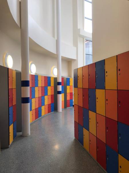 Laminate Metal Lockers at Isca Academy