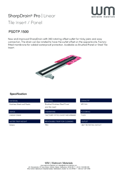 SC_WM_SD_TP_PSDTP.1500 Datasheet