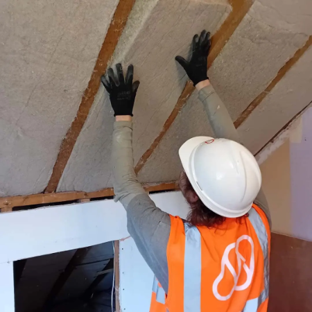 Room-in-roof insulation retrofit for comfort and efficiency