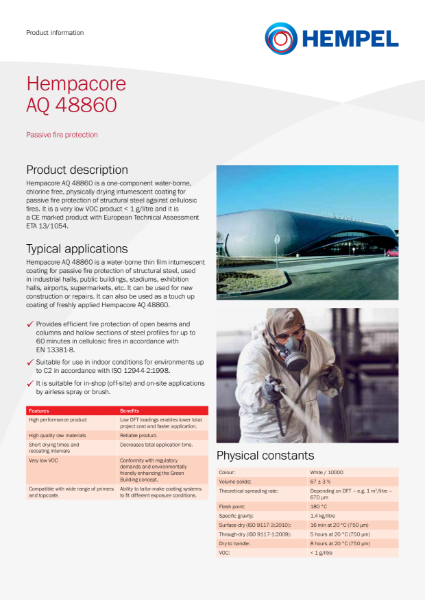 Hempacore AQ (48860) Product Information Sheet
